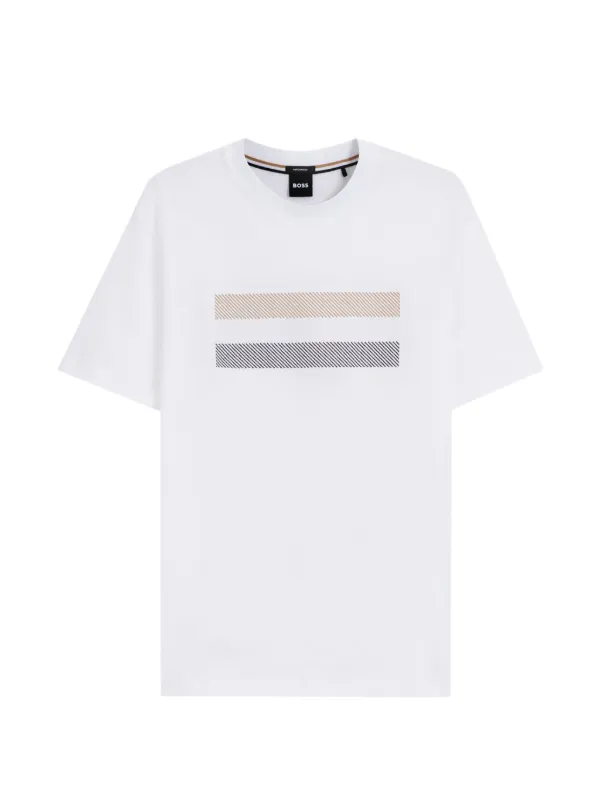 BOSS ストライプ Tシャツ | ホワイト | FARFETCH JP