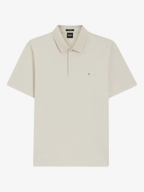 BOSS buttoned logo-detail polo shirt