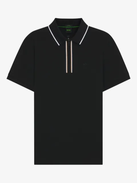 BOSS Active slim-fit polo shirt in moisture-wicking stretch cotton