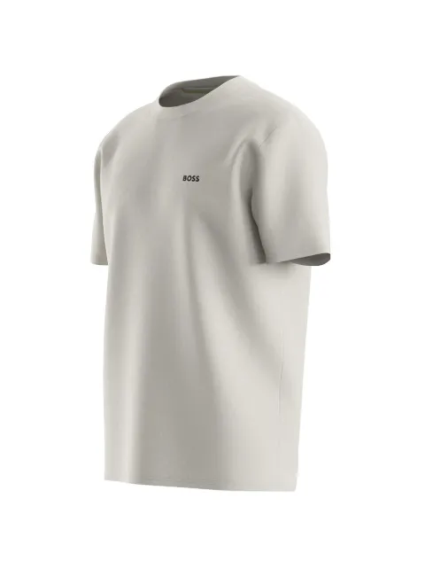 BOSS stretch-cotton T-shirt with logo detail