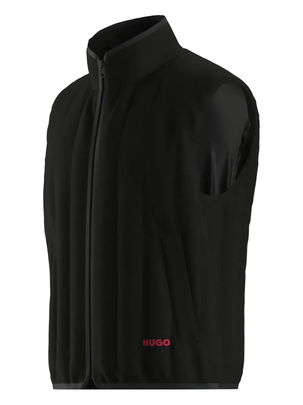 HUGO zip-up gilet | Black | Image 1