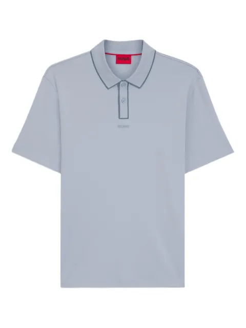 HUGO Camisa polo com abotoamento