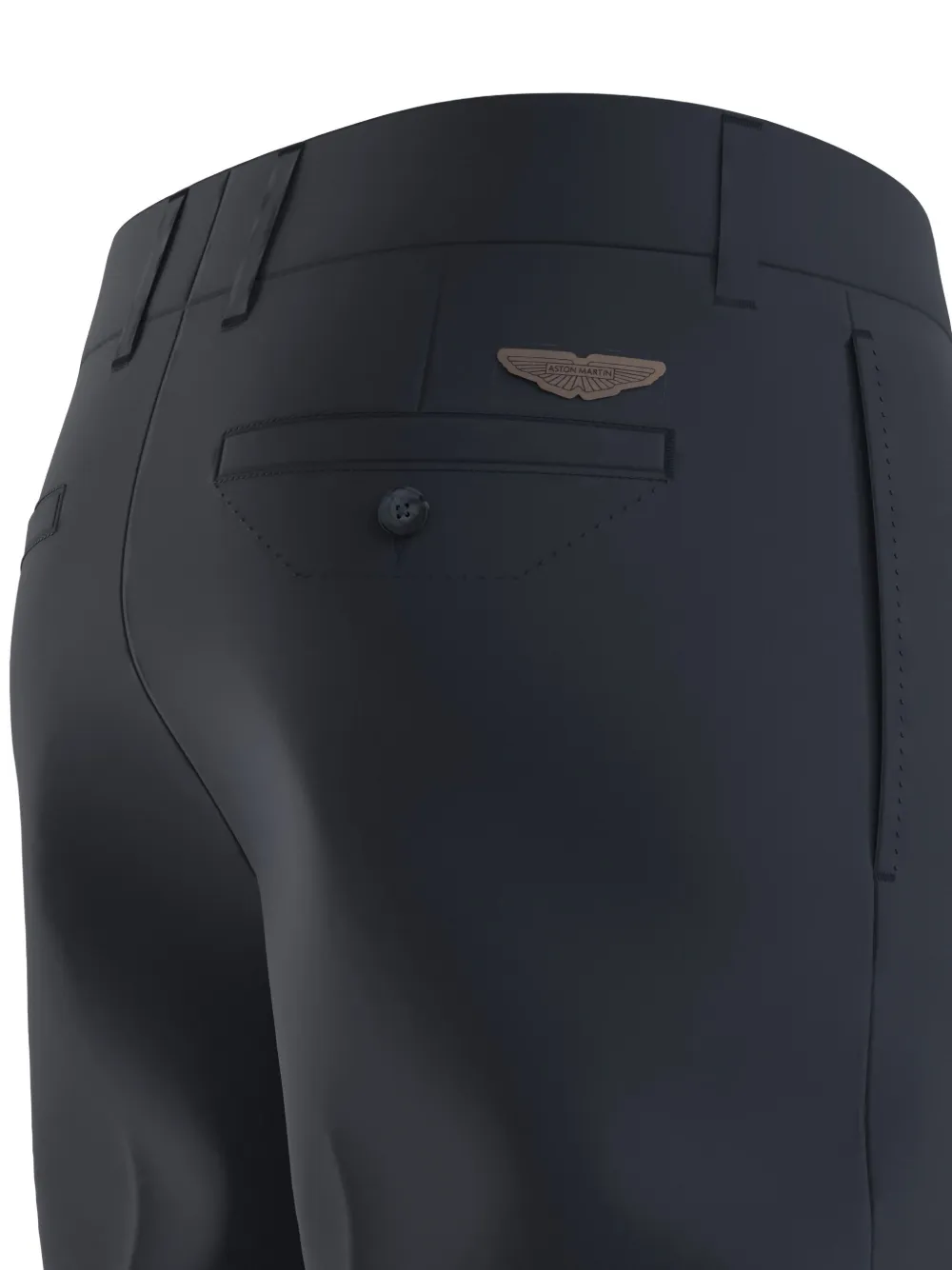 BOSS Broek met logopatch Blauw