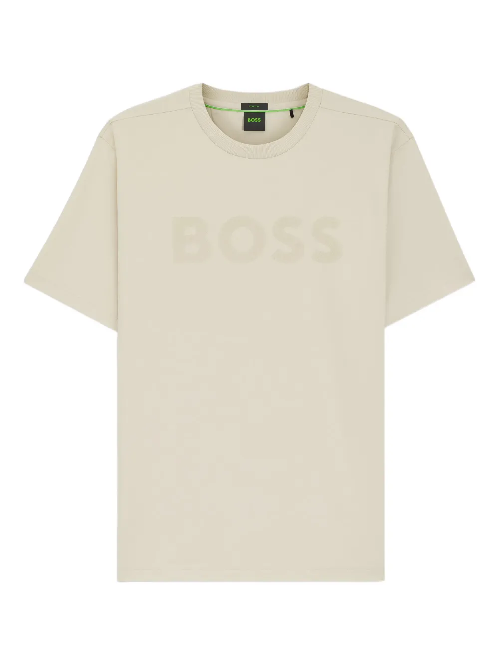 Hugo Boss Logo-embossed T-shirt In Neutral