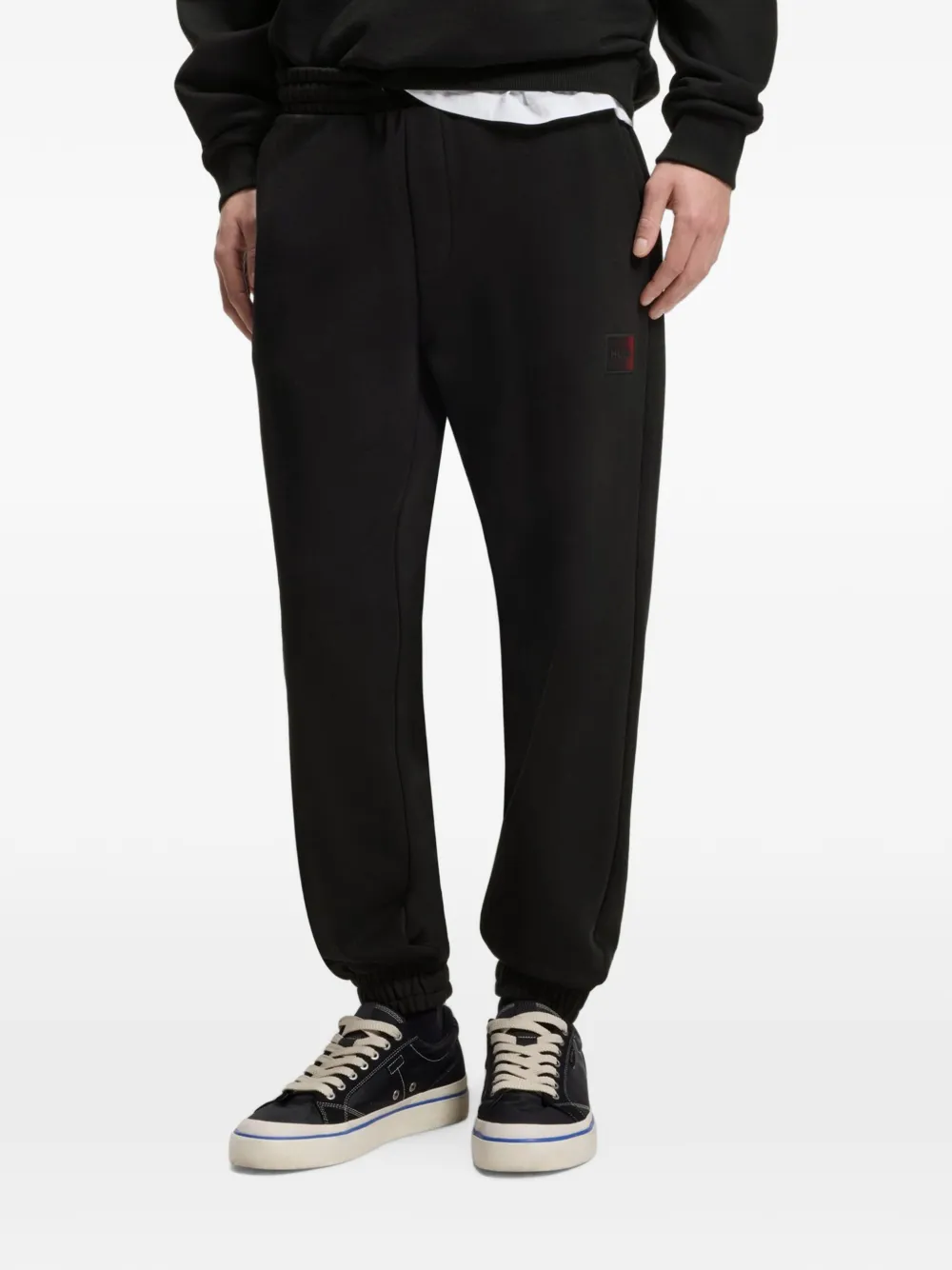 HUGO Trainingsbroek met elastische taille Zwart