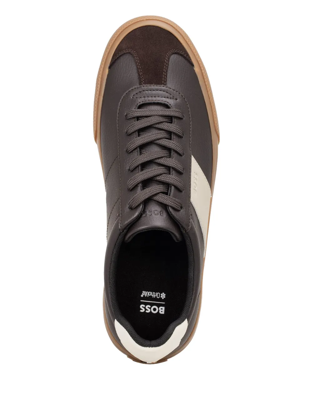 BOSS Sneakers met vlakken Bruin