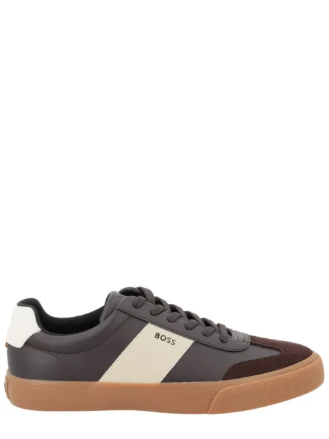 BOSS lace-up panelled sneakers