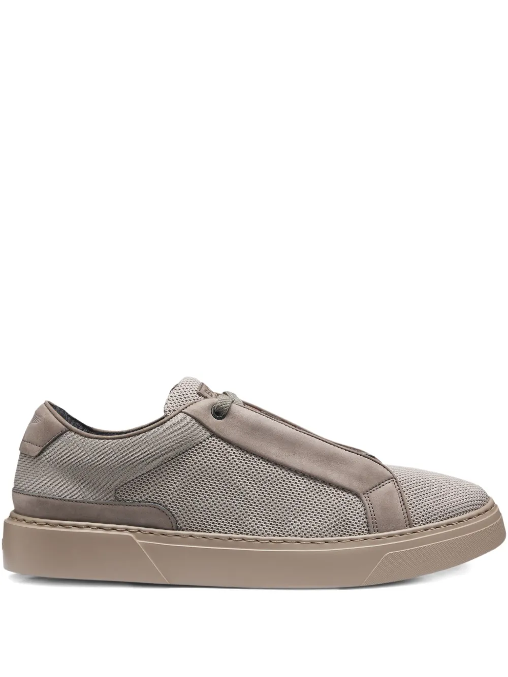 BOSS Gary Tenn geperforeerde sneakers Beige