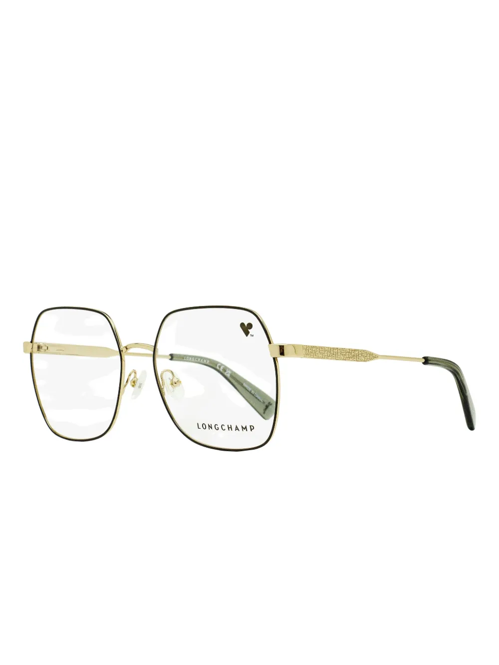 Longchamp Geometric-square Frame In Green