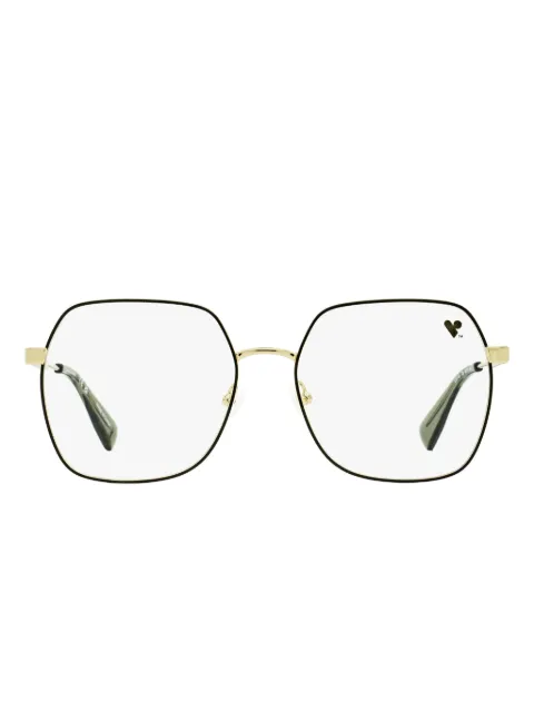 Longchamp armazón cuadrada con motivo geométrico