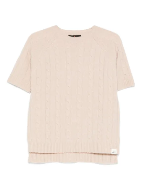 Peuterey Daumas cable-knit short-sleeve T-shirt