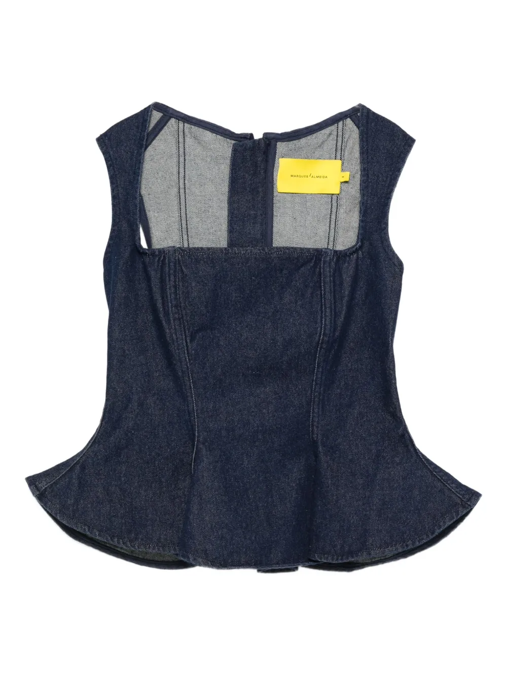 Marques'Almeida square-neck top | Blue | Image 1