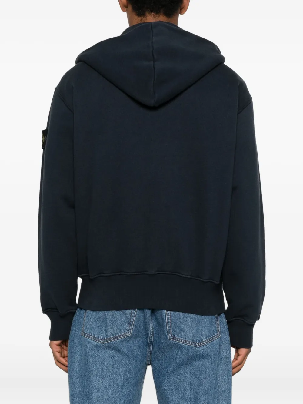 Stone Island Hoodie met rits Blauw