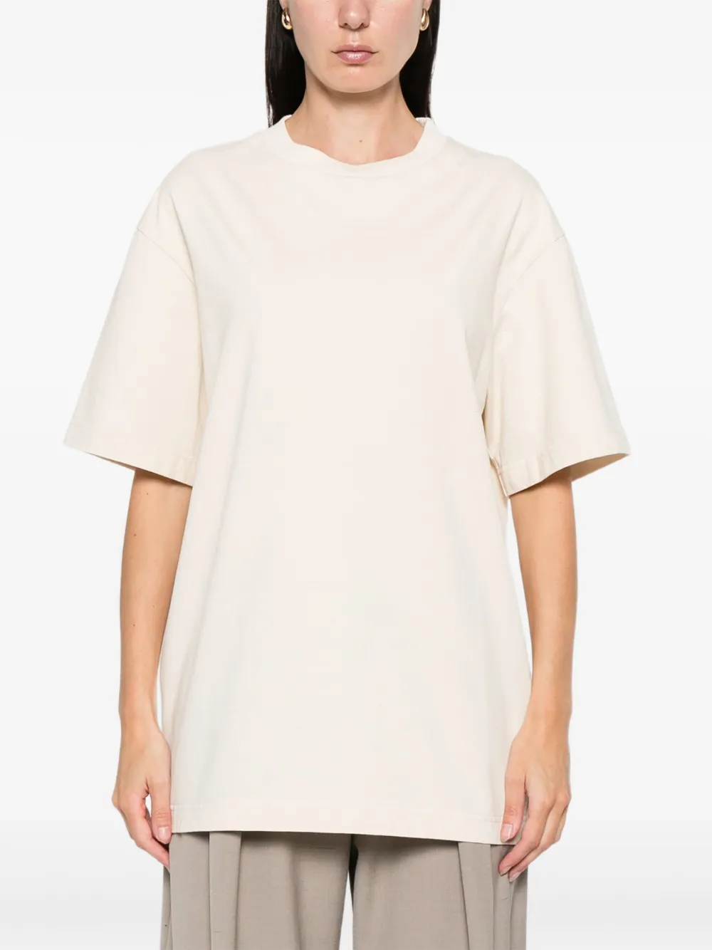  Carven Crew-neck T-shirt - Neutrals 