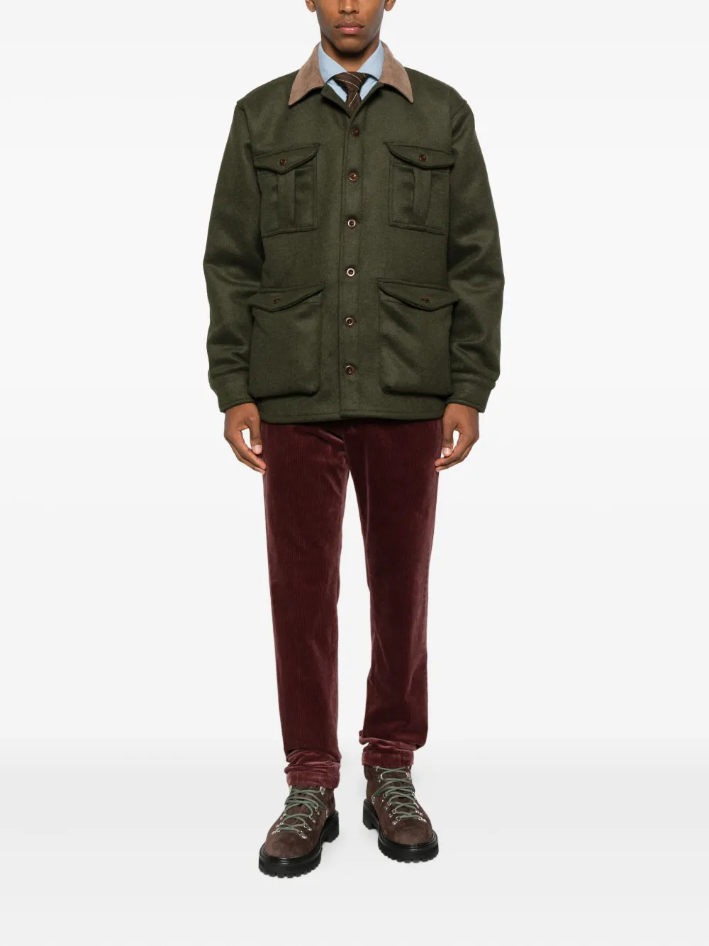 michael coal  Michael Coal zip-fastening corduroy trousers | Regular & Straight-Leg Trousers | Image 2