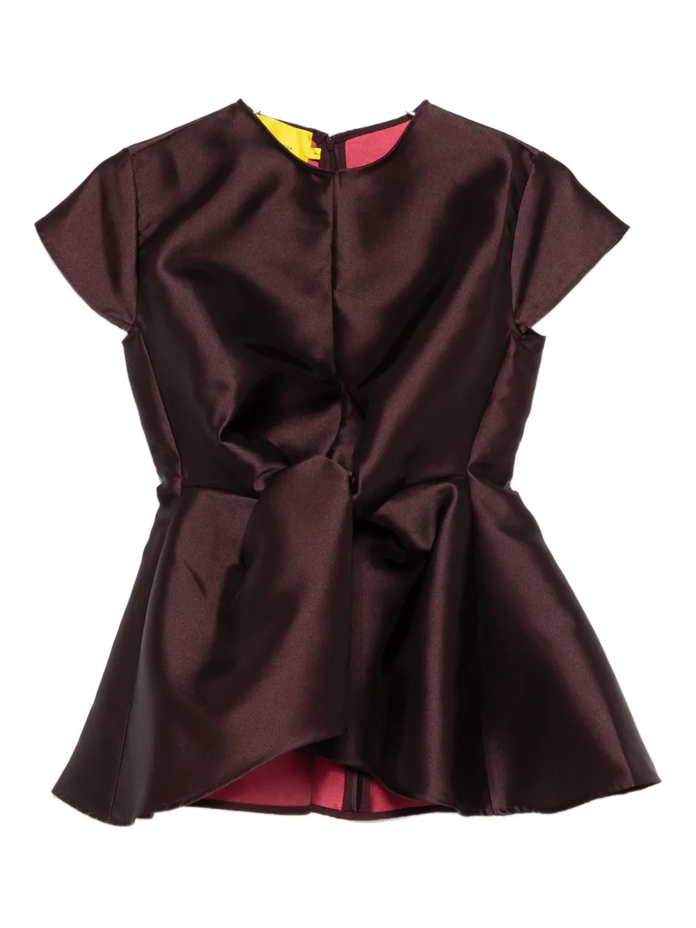 Marques' Almeida Crew-neck Top In Red