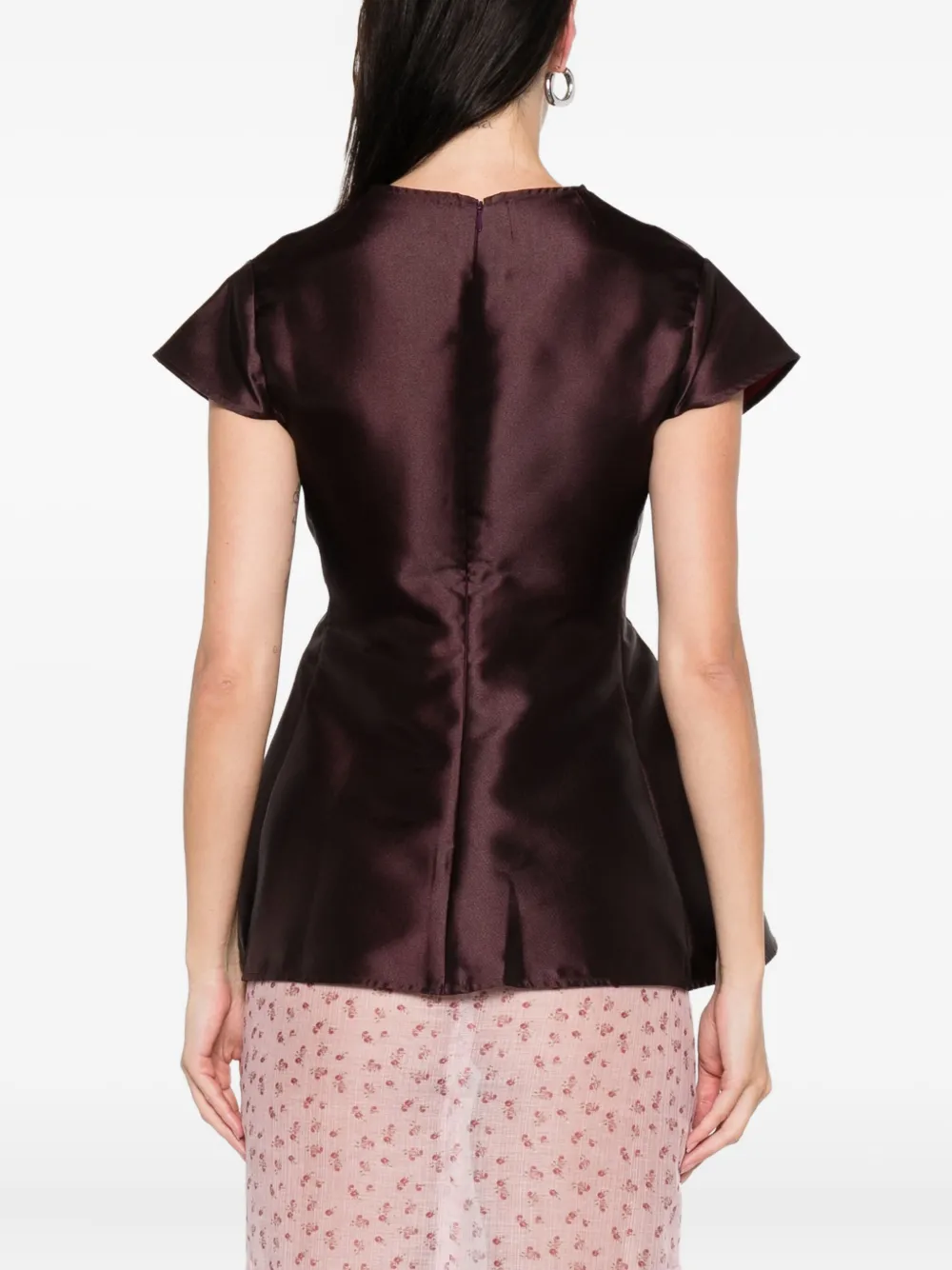 Marques' Almeida Crew-neck Top In Red