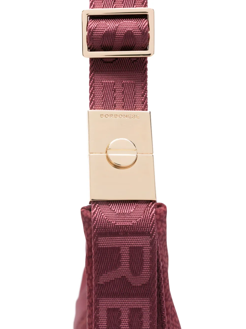 Borbonese Pleat-detail Shoulder Bag In Red