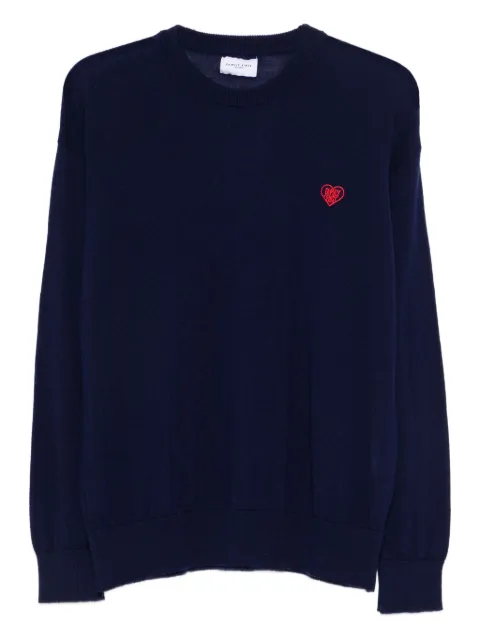 Family First heart-motif crew-neck sweater