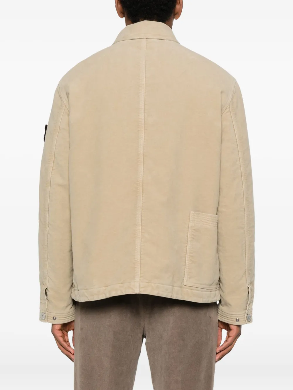 Stone Island Jack met opgestikte zak Beige