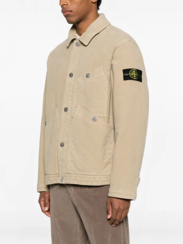Stone Island Button Pocket Jacket | Neutrals | FARFETCH