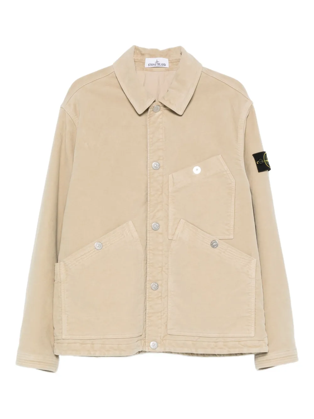 Stone Island button pocket jacket | Neutrals | Image 1