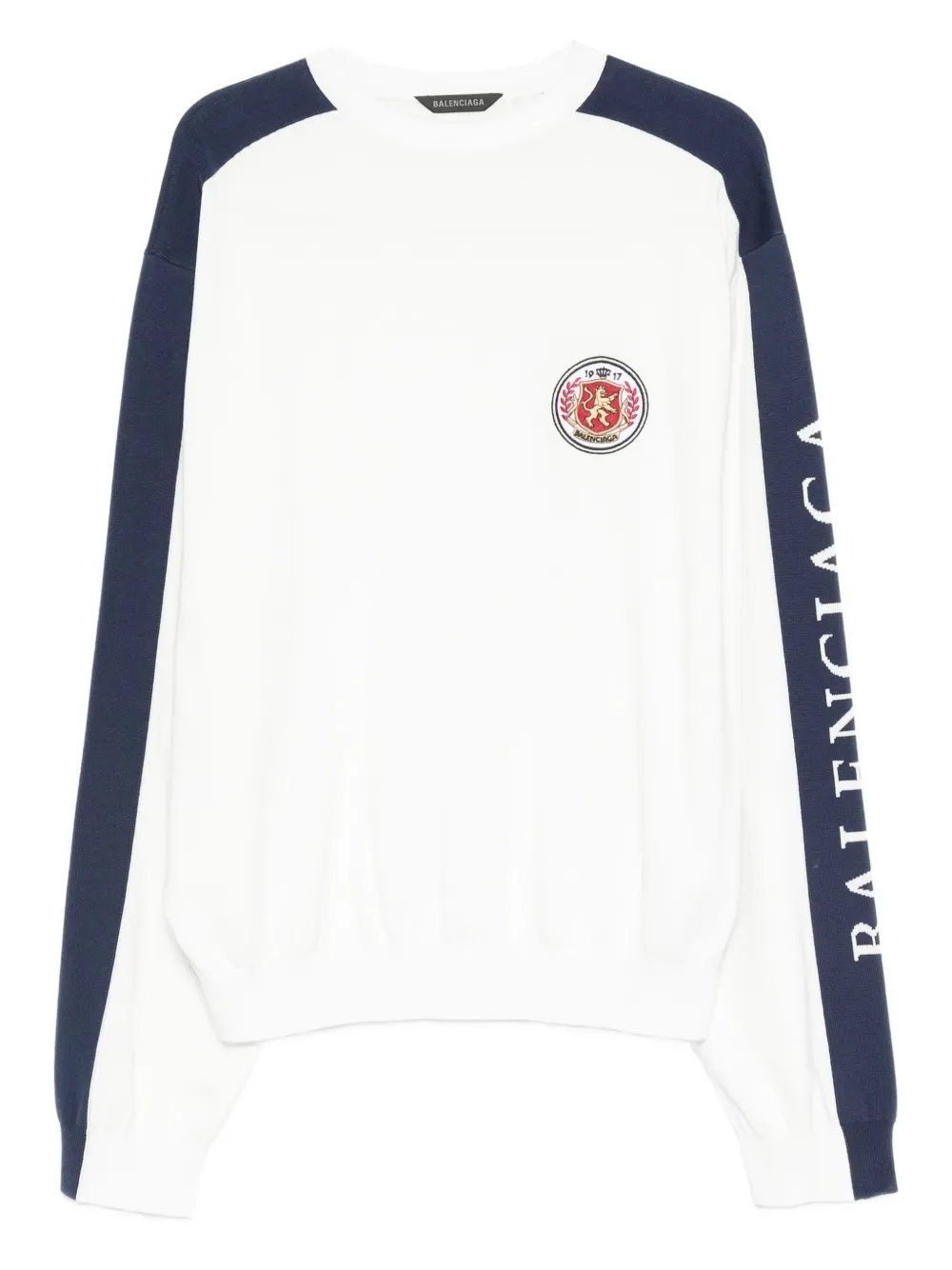 Balenciaga Maglione con ricamo - Bianco