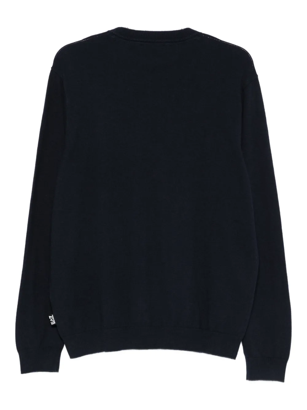 Ea7 Emporio Armani Trui met logopatch - Blauw