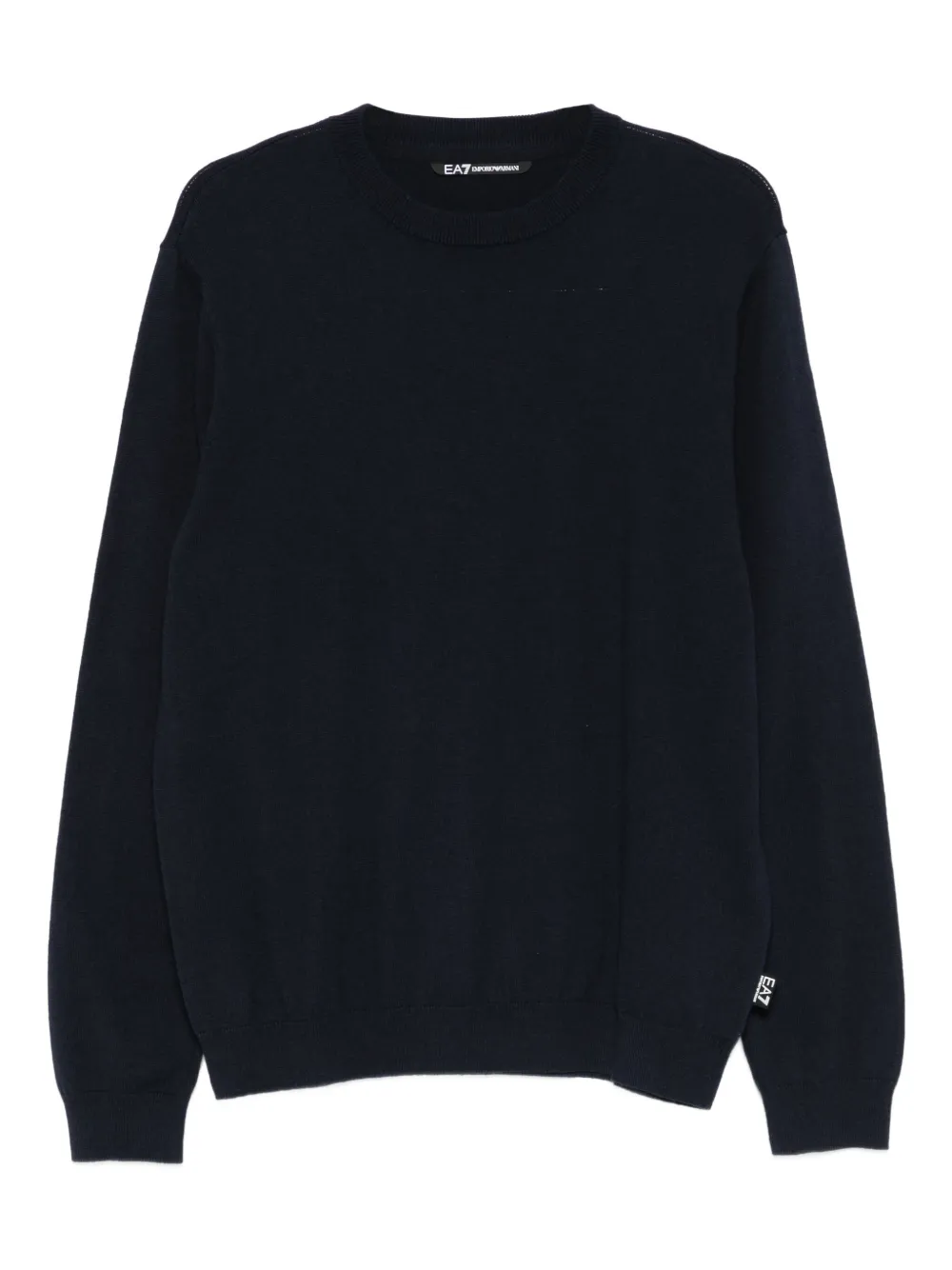 Ea7 Emporio Armani logo-patch sweater - Blu