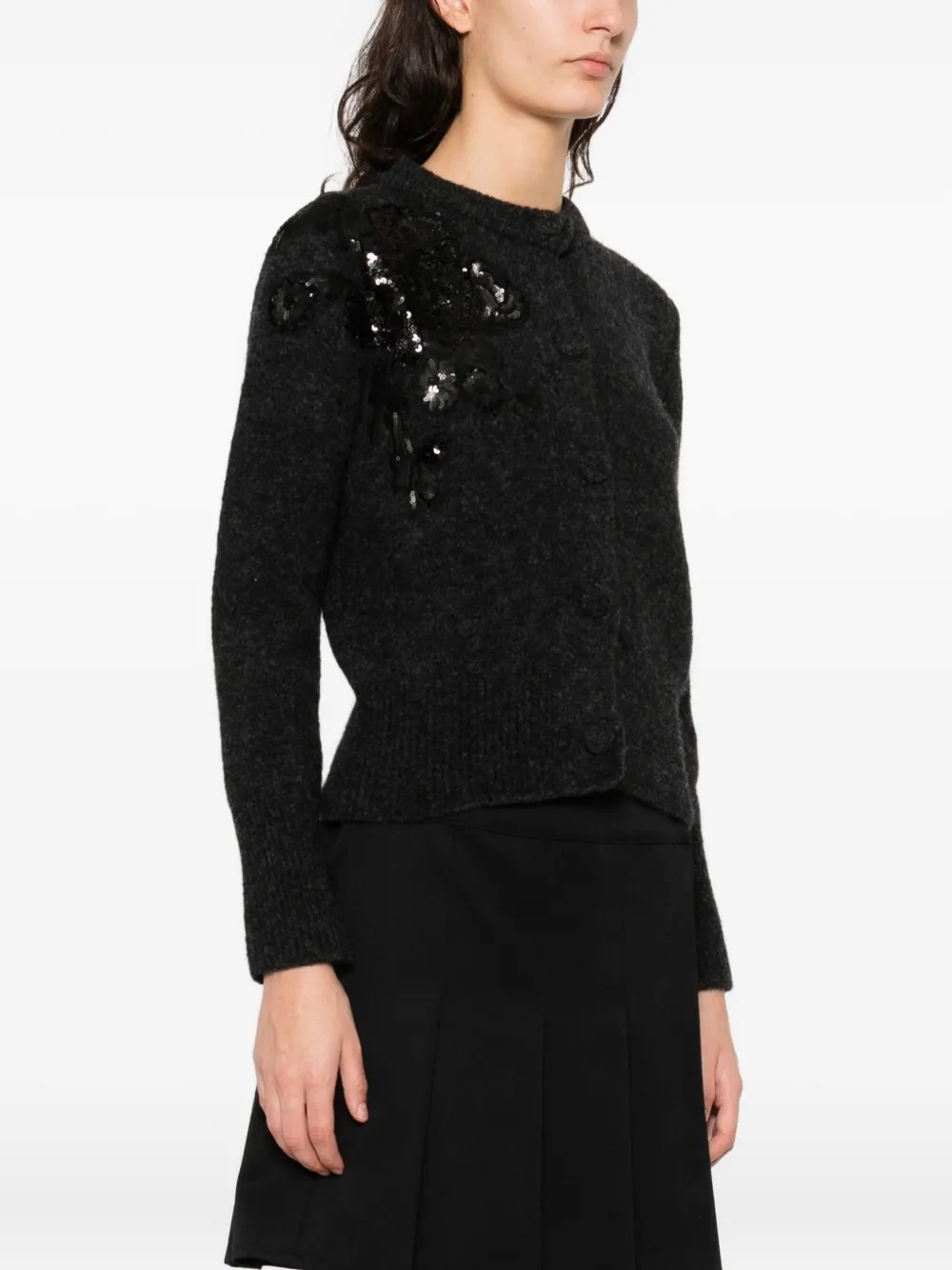  Marques'almeida Sequin-embellished Cardigan - Grey 