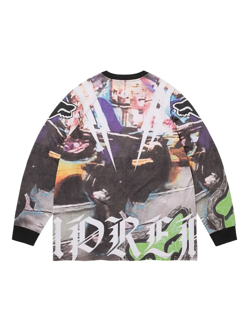 Supreme x Fox Racing T-shirt met lange mouwen - Grijs