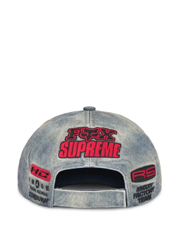 Supreme x Fox Racing® logo-embroidered Cap | Blue | FARFETCH