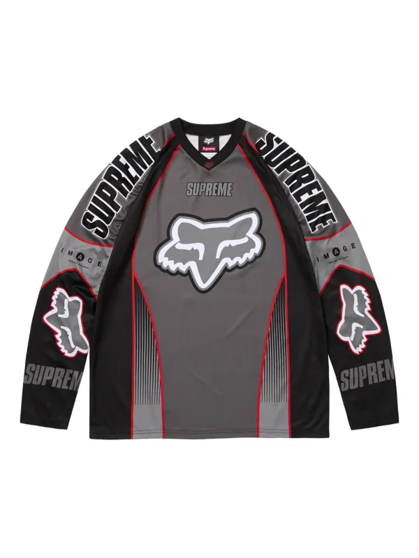 シュプリーム × フォックスレーシング コラボ レーシング用 長袖トップス Supreme x Fox Racing® スウェットシャツ | グレー | FARFETCH JP