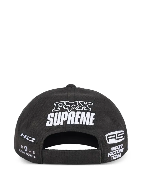 Supreme x Fox Racing® logo-embroidered Cap | Black | FARFETCH GE