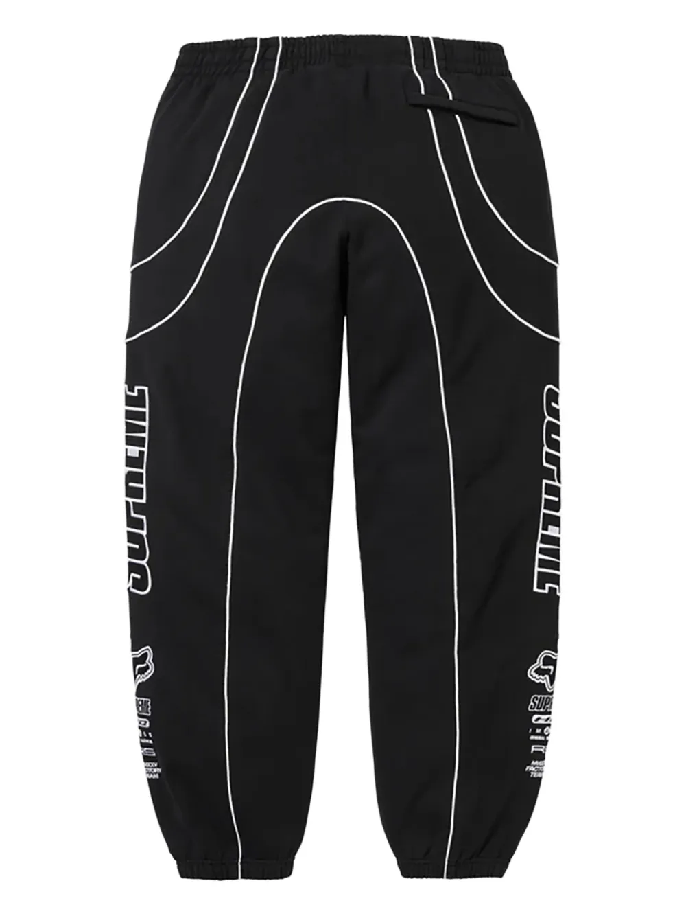 Supreme x Fox Racing trainingsbroek met logodetail - Zwart