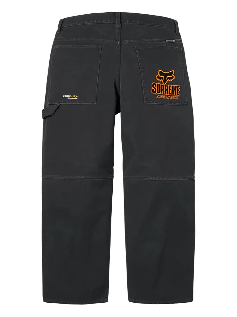 Supreme x Fox Racing broek met logodetail - Zwart