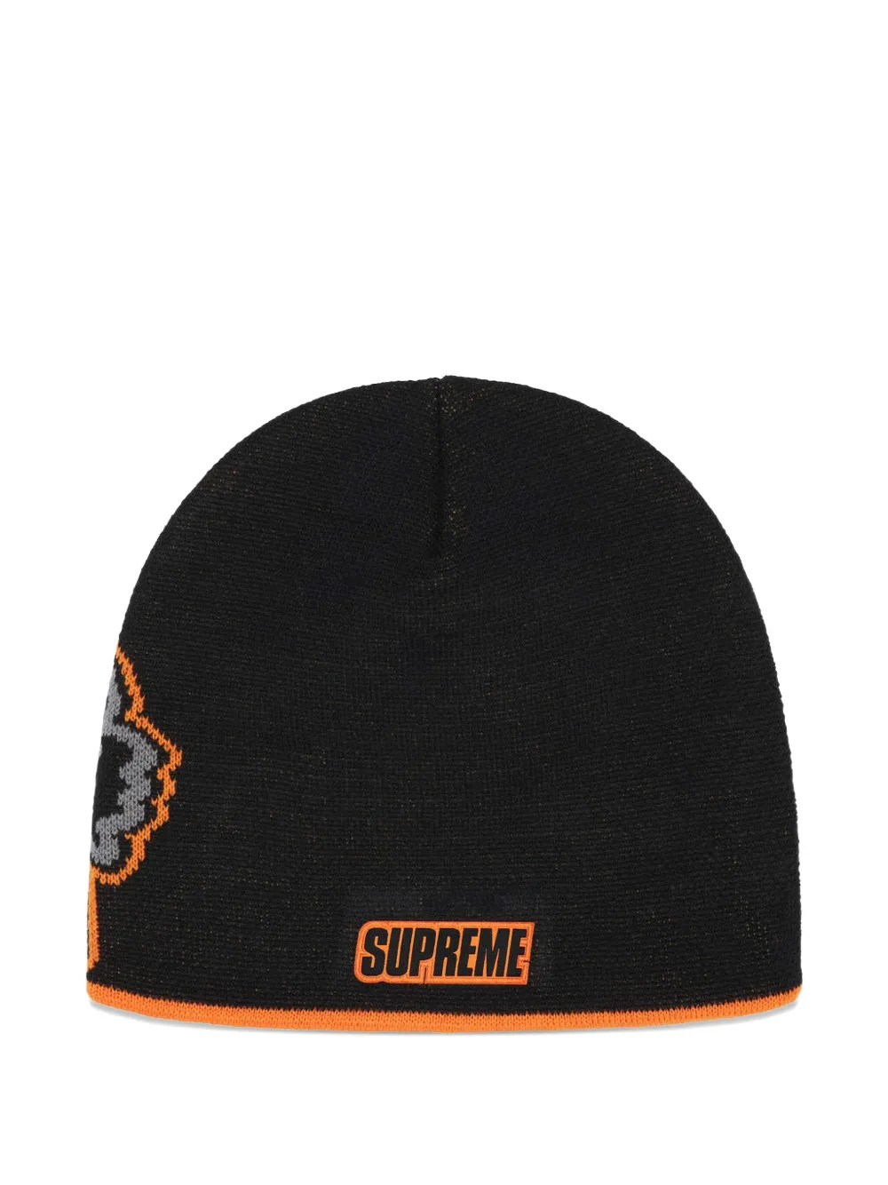 Supreme x Fox Racing logo-detailed beanie - Zwart