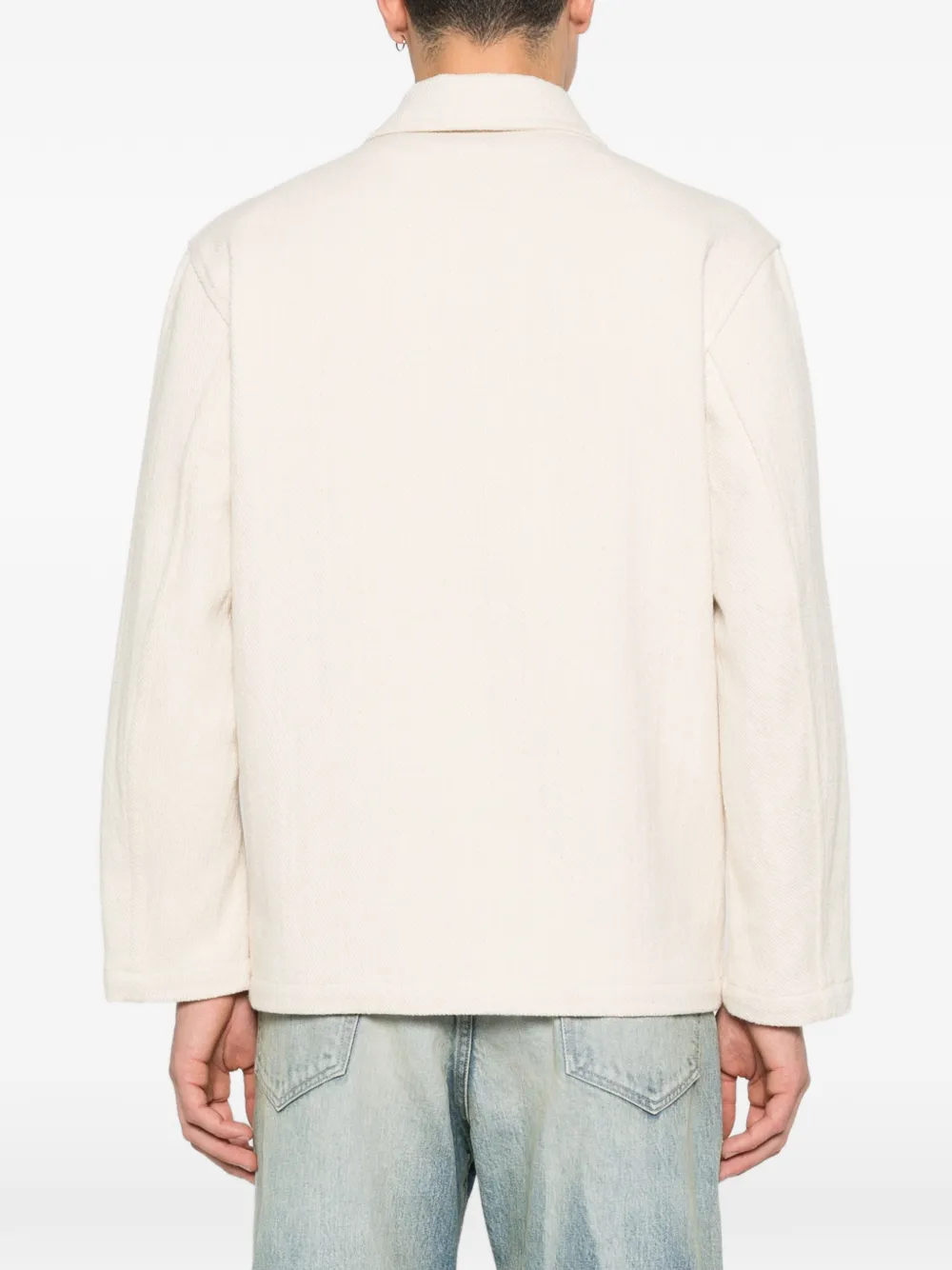 SANDRO Shirtjack met borstzak Beige