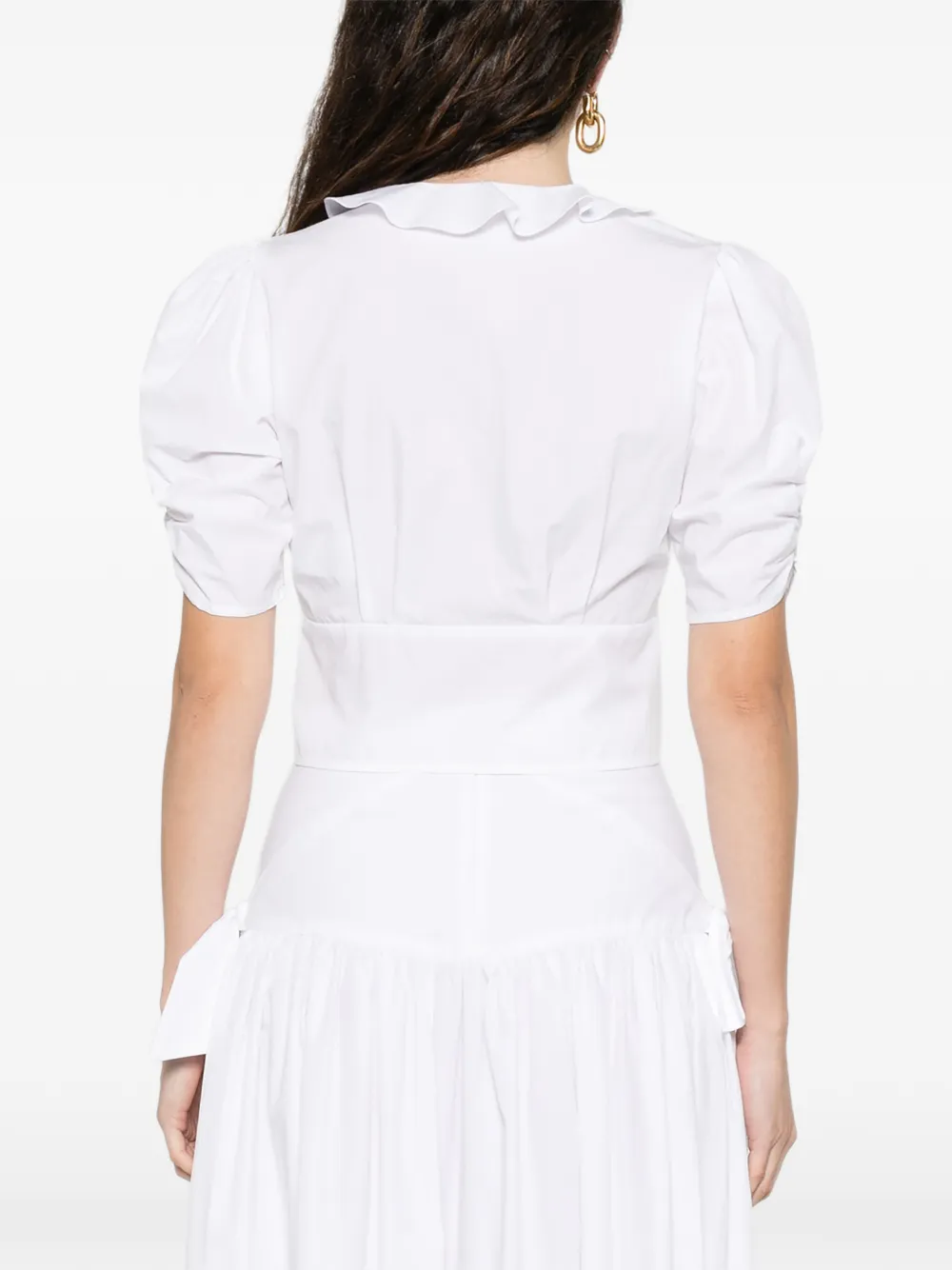 SANDRO Zijden shirt Wit
