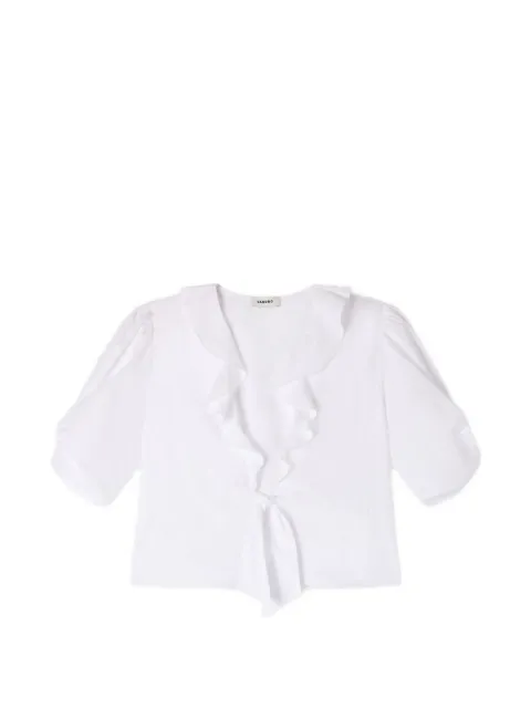 SANDRO ruffled-collar blouse