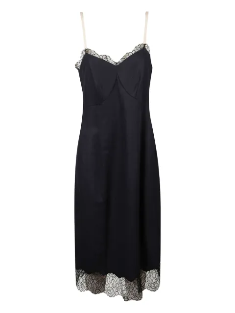 Carven lace-trim midi dress