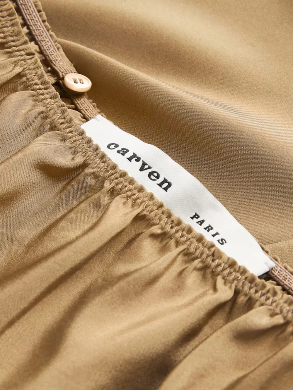 Carven Silk Skirt In Neutral