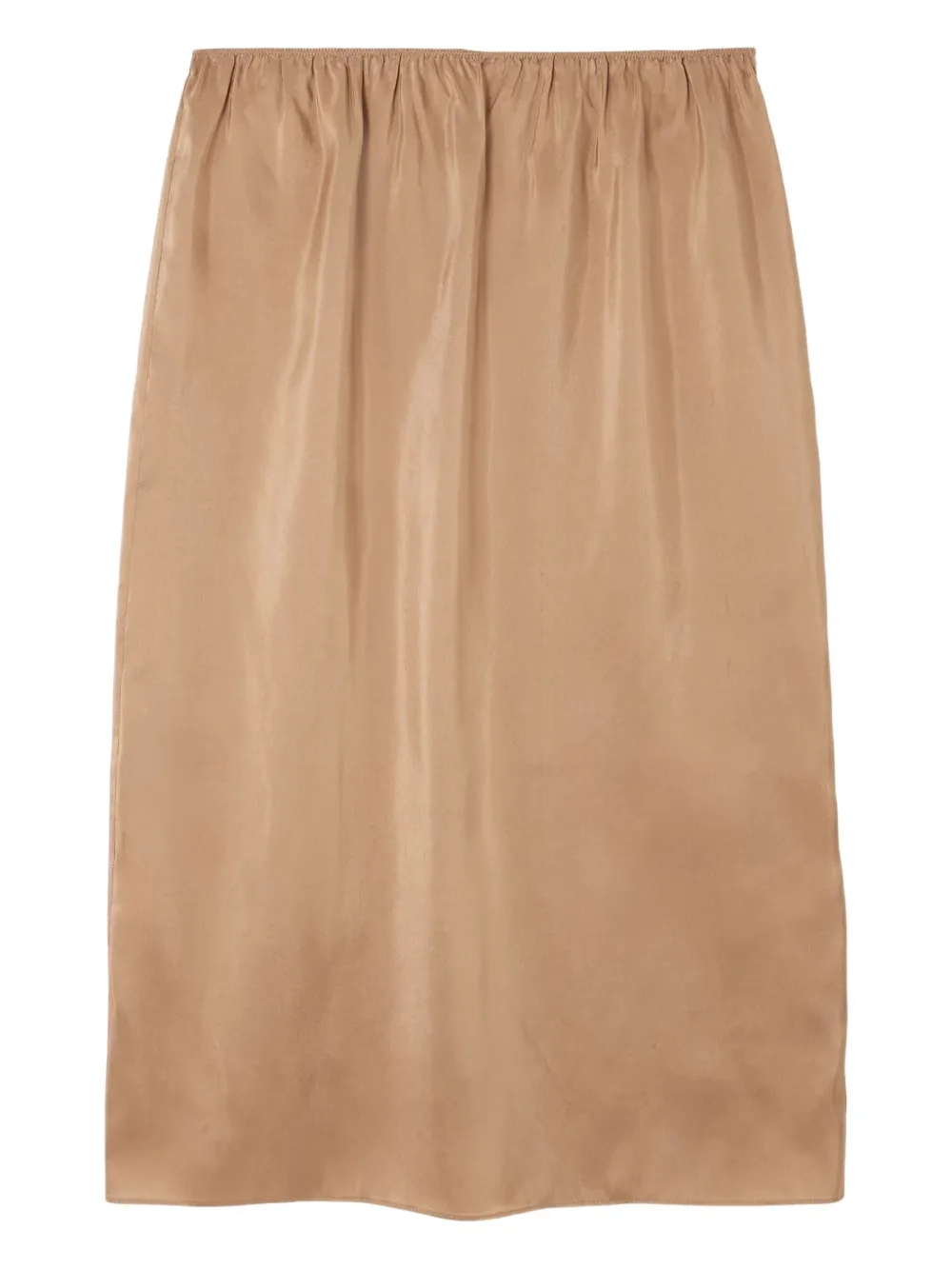 Carven Silk Skirt In Neutral
