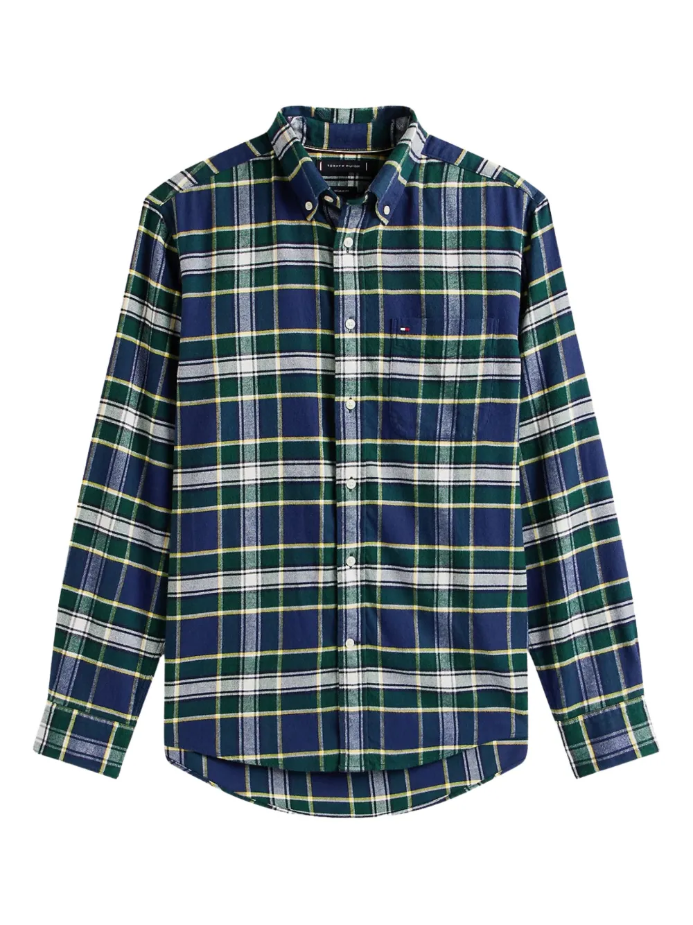 Tommy Hilfiger plaid pocket shirt - Blu