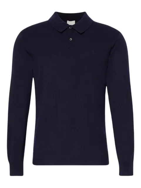 Calvin Klein crew neck wool long-sleeves polo shirt