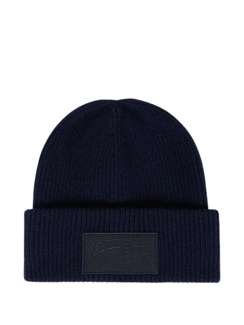 Iceberg corn-stitch beanie hat | Blue | Image 1