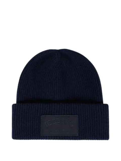 Iceberg corn-stitch beanie hat