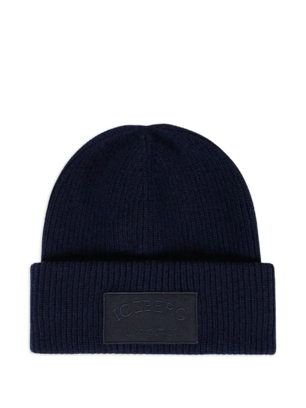 Iceberg corn-stitch beanie hat | Blue | Image 1