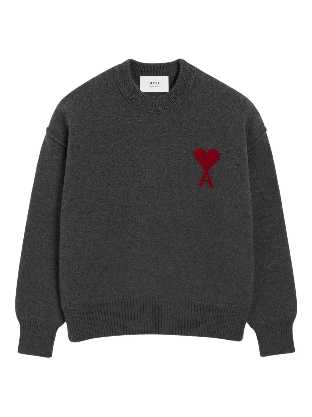 AMI Paris Maglione Ami de Coeur - Grigio