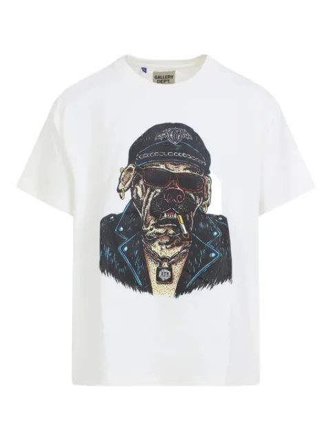GALLERY DEPT. short-sleeved biker-dog T-shirt